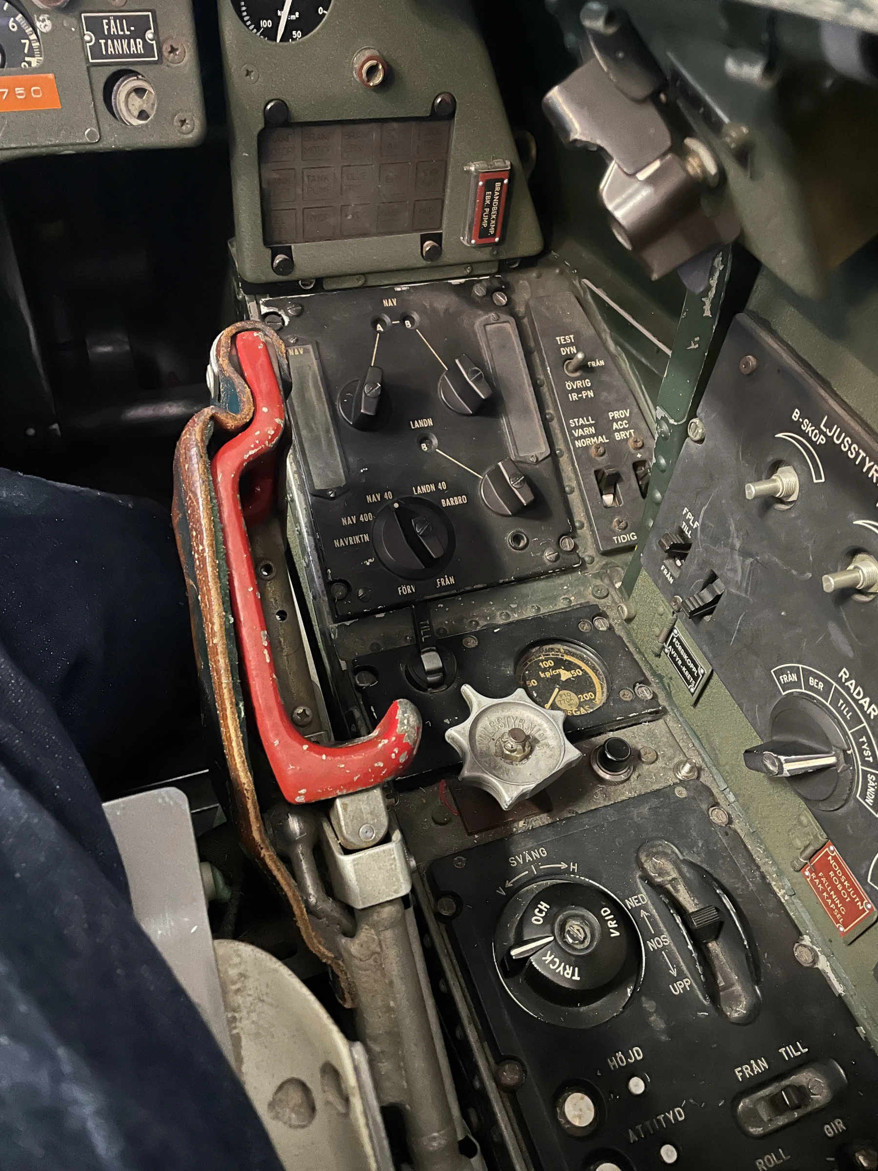 SAAB J35 Draken Cockpit