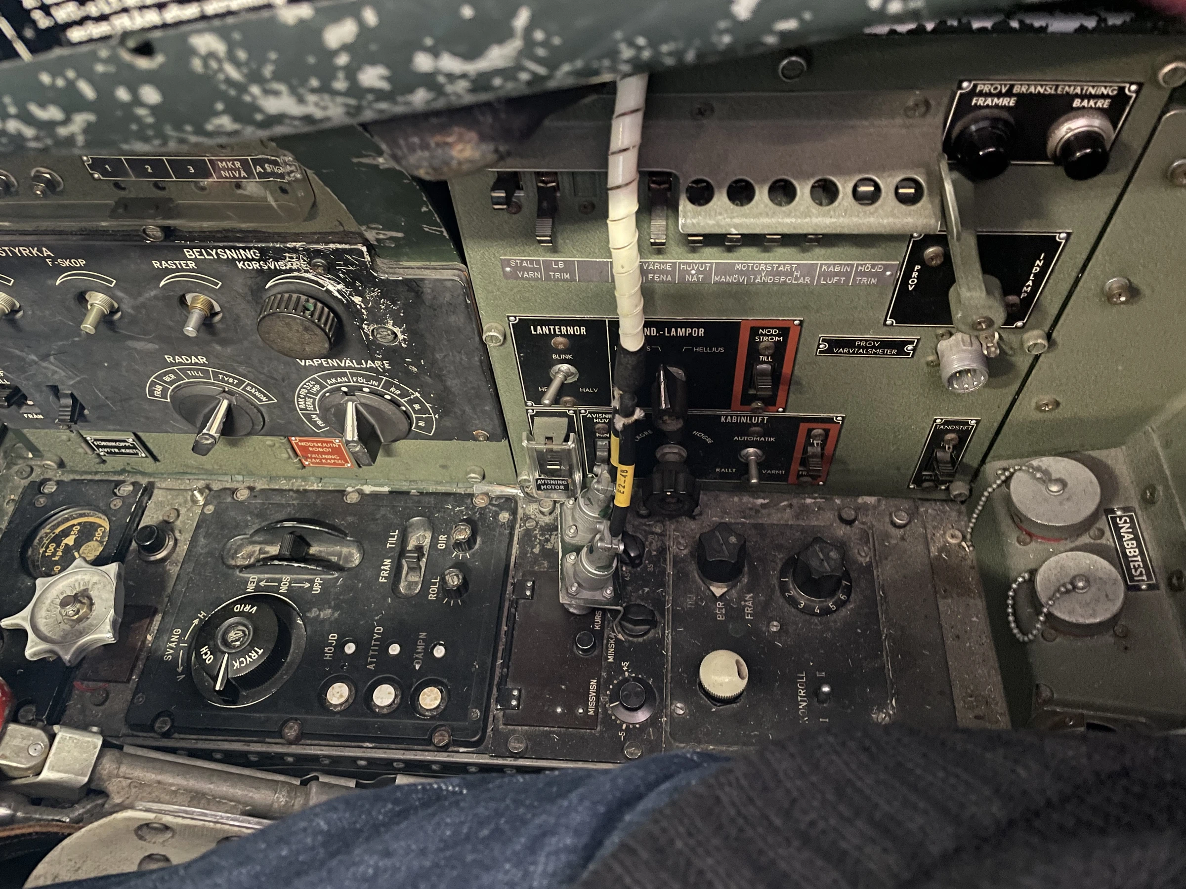 SAAB J35 Draken Cockpit