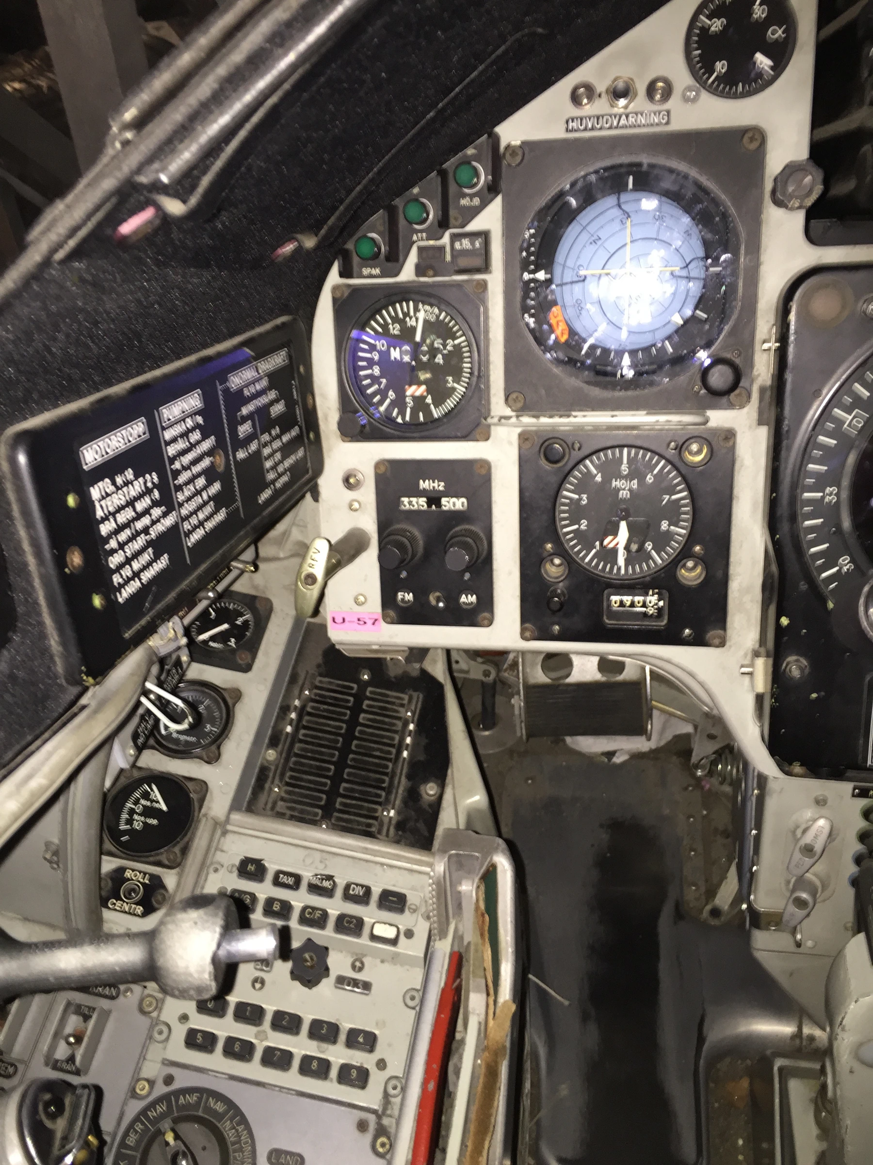 SAAB JA37 Viggen Cockpit